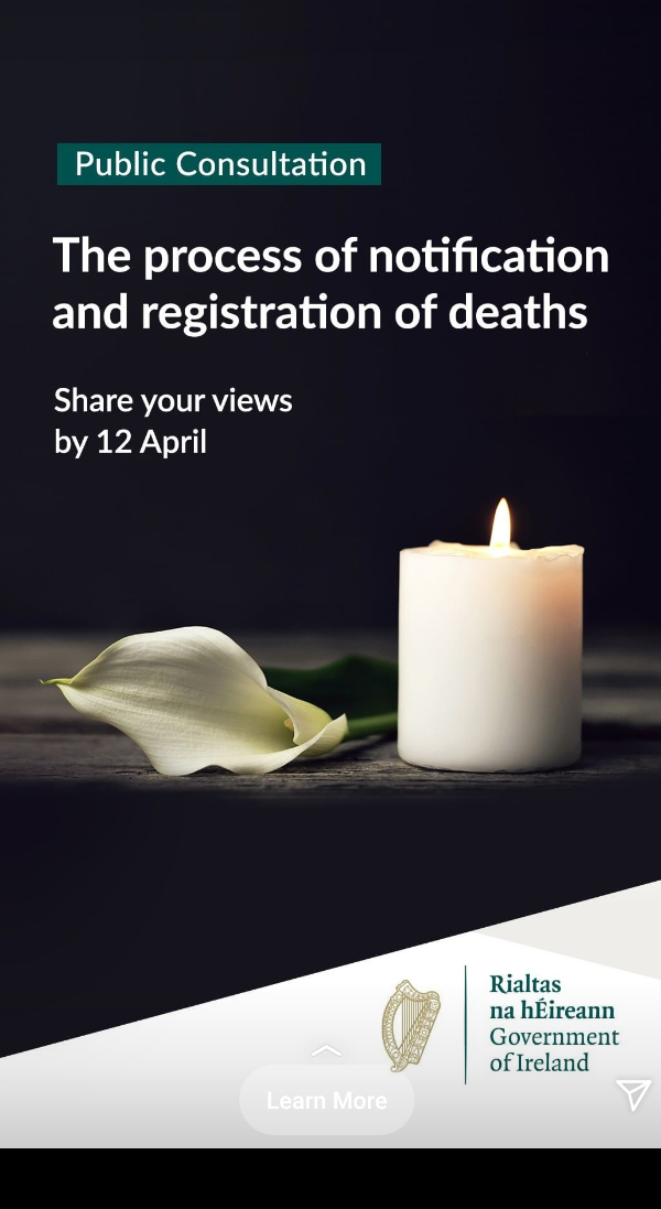 Public Consultation Now Open to Review How Deaths Are Registered in Ireland